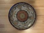 Prachtige Marokkaans porseleinen schaal,  Ø 35cm, Ophalen, Gebruikt, Porselein of Keramiek, Schaal