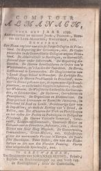 Comptoir almanach, voor het jaar 1795 Leeuwarden Seydel, Antiek en Kunst, Ophalen of Verzenden