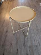 Geel Bijzettafeltje ( Gladom Ikea), Huis en Inrichting, Tafels | Bijzettafels, Ophalen, Minder dan 45 cm, Minder dan 55 cm, Gebruikt