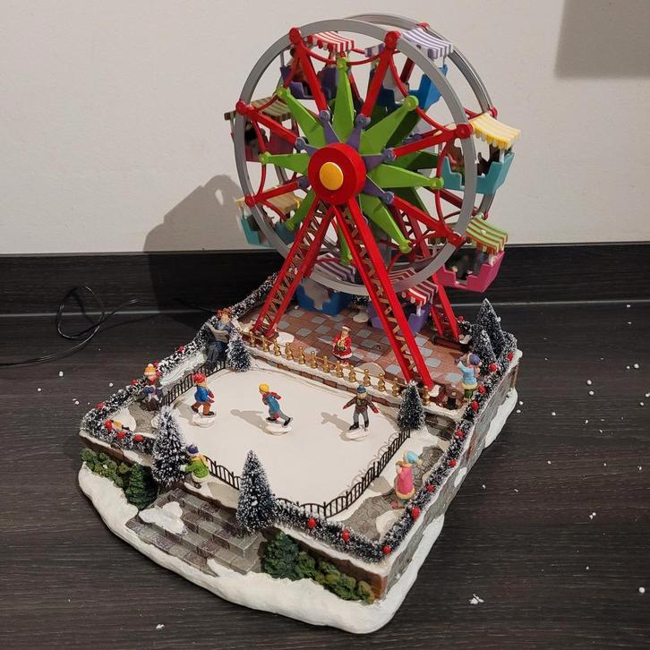 Reuzenrad voor in een kerstdorp! Kersthuisje , kerst dorpje., Diversen, Kerst, Gebruikt, Ophalen of Verzenden