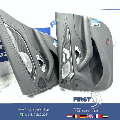 W257 C257 CLS KLASSE CARBON DEURPANEEL SET INTERIEUR LRVA PO, Auto-onderdelen, Interieur en Bekleding, Mercedes-Benz, Gebruikt