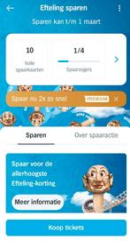 AH Efteling zegels €14,00 korting, 10 volle spaarkaarten., Albert Heijn, Verzenden