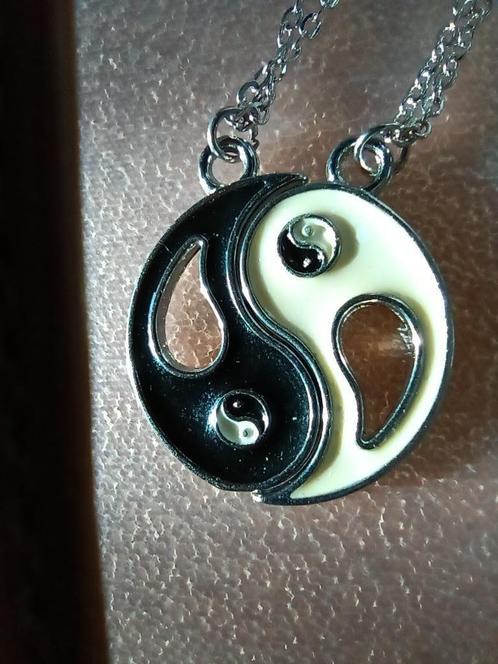 Yin Yang / Tai Chi ketting (nieuw), Sieraden, Tassen en Uiterlijk, Kettingen, Nieuw, Zilver, Met hanger, Ophalen