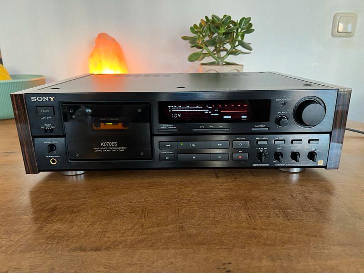 Sony TC-K870ES Cassettedeck -Spitzenklasse-!, Audio, Tv en Foto, Cassettedecks, Enkel, Sony, Tiptoetsen, Tape counter, Ophalen of Verzenden