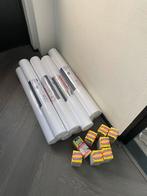 Renovlies en behanglijm, €10 per rol + gratis lijm, Ophalen, 10 tot 25 m², Wit