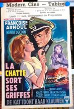 Filmposter La chatte sort ses griffes De kat toont ..klauwen, Ophalen of Verzenden, Gebruikt, A1 t/m A3, Film en Tv