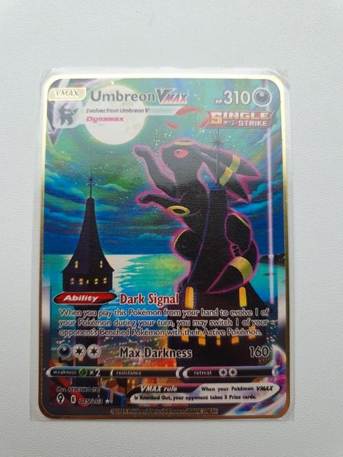 Umbreon V Max Moonbreon Alt Art Full Art Pokemon kaart 215, Hobby en Vrije tijd, Verzamelkaartspellen | Pokémon, Nieuw, Losse kaart