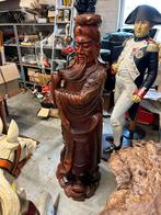 Chinees Houten Beeld - Prachtig Handgesneden, Antiek en Kunst, Ophalen of Verzenden