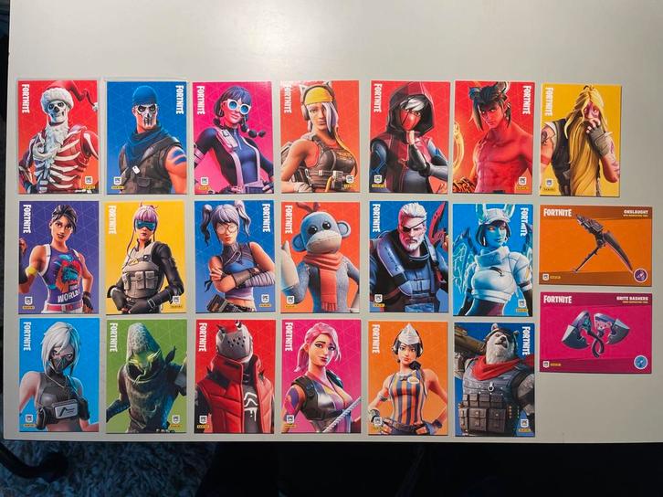 Fortnite verzamelkaarten, Hobby en Vrije tijd, Verzamelkaartspellen | Overige, Meerdere kaarten, Ophalen of Verzenden