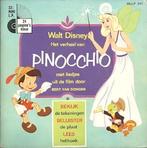 Single (1968) : Walt Disney - Pinocchio, Gebruikt, Single, Ophalen of Verzenden, Kinderen en Jeugd