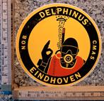 Vintage sticker strip duiker Duikclub Delphinus Eindhoven rd, Ophalen of Verzenden, Zo goed als nieuw, Overige typen