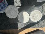 3 gipsen plafond ornament rozet, Ophalen of Verzenden, Gebruikt