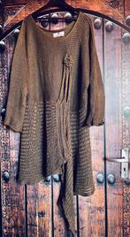 Nieuwe mooie asymmetrische linnen trui-jurk 44/46 nu 29,99€, D'celli design, Maat 42/44 (L), Nieuw, Ophalen of Verzenden