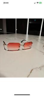 Unieke cartier bril van rood naar transparant glazen., Overige merken, Ophalen of Verzenden, Zo goed als nieuw, Rood