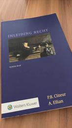 P.B. Cliteur - Inleiding Recht, Boeken, Ophalen of Verzenden, Zo goed als nieuw, P.B. Cliteur