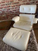 Lounge chair met hocker, Huis en Inrichting, Fauteuils, Gebruikt, Ophalen of Verzenden