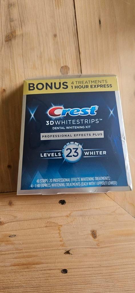 Originele, ongeopende maxi-box CREST 3D Whitestrips 1 Hour E, Sieraden, Tassen en Uiterlijk, Uiterlijk | Mondverzorging, Nieuw