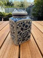 Vierkante pot met deksel Delfts Blauw 14cm - Oud Delft, Antiek en Kunst, Antiek | Keramiek en Aardewerk, Ophalen