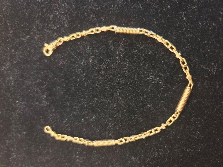 14 k gouden monte carlo armband 9,8 gram, Sieraden, Tassen en Uiterlijk, Armbanden, Nieuw, Goud, Goud, Ophalen of Verzenden