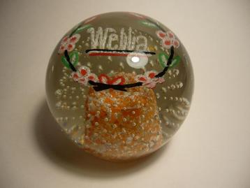 Wella glas bol, een zeldzaam reclame item (unica). beschikbaar voor biedingen