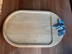 Houten dienblad met druiventros, Ophalen of Verzenden, Gebruikt, Rechthoekig, Hout