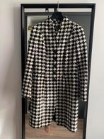 Zwart/wit geblokte lange blazer/ jas maat 40, Maat 38/40 (M), Zwart, Ophalen of Verzenden, Zo goed als nieuw