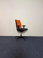 Bureaustoel Sedus, zwarte zitting, oranje rugleuning