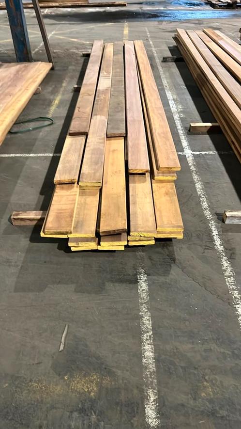 Hardhouten plank 28x140mm 10 stuks 450 cm, 7 stuks 400 cm, Tuin en Terras, Palen, Balken en Planken, Nieuw, Planken, 250 cm of meer