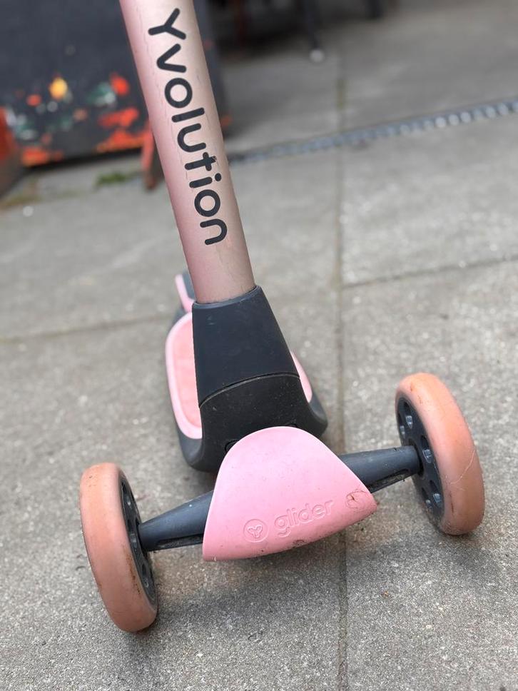 Yvolution YGLIDER Roze, Fietsen en Brommers, Steps, Gebruikt, Gewone step, Ophalen