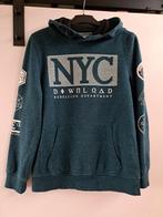 Heerlijke jongens hoodie mt. 146/152 groen/blauwe kleur, Ophalen of Verzenden, Zo goed als nieuw, Jongen, Trui of Vest