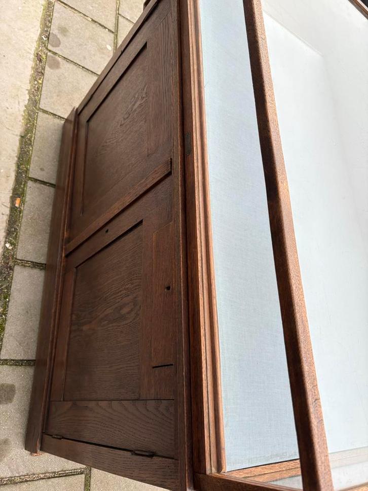 Vintage Vitrinekast ANTIEK, Huis en Inrichting, Kasten | Vitrinekasten, Gebruikt, 100 tot 150 cm, 50 tot 100 cm, 50 tot 75 cm