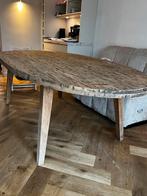 Teak houten ovale tafel 240x119, Ophalen, Gebruikt, 100 tot 150 cm, 200 cm of meer