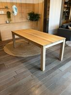 Massief eiken eettafel, Huis en Inrichting, Tafels | Eettafels, Ophalen, Eikenhout, 200 cm of meer, 50 tot 100 cm
