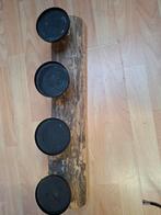 Kaarsenstandaard voor grote kaarsen, Gebruikt, 25 tot 50 cm, Bruin, Ophalen of Verzenden