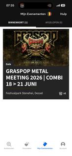 Graspop combi ticket, Eén persoon