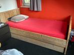Houten bed met lade voor extra matras, 90 cm, Ophalen of Verzenden, Eenpersoons, Bruin