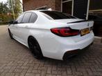 BMW 5-serie 530d High Executive Automaat / M Pakket / Leder, Auto's, Achterwielaandrijving, Gebruikt, 2000 kg, Wit
