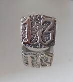 Ring 13 - 70-80% korting., Nieuw, Dame of Heer, Zilver, IJzer of Staal