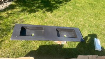 Blad badmeubel 160x45 quartz natuursteen beschikbaar voor biedingen