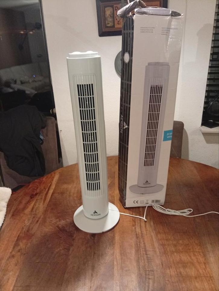 Aerson Torenventilator - Koel de Zomer!, Witgoed en Apparatuur, Airco's, Zo goed als nieuw, Staande ventilator, Minder dan 60 m³