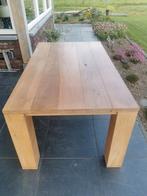 Gestoomd massief eikenhouten eetafel, Ophalen, Gebruikt, 50 tot 100 cm, Vijf personen of meer