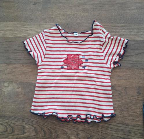 Stoer meisjes shirtje in maat 68, Kinderen en Baby's, Babykleding | Maat 68, Zo goed als nieuw, Meisje, Shirtje of Longsleeve