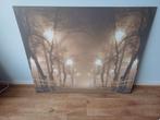 Schilderij avond bomen lantaarnpalen, Antiek en Kunst, Kunst | Schilderijen | Modern, Ophalen