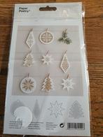 Paper Poetry Kerst Borduurkaarten Set, Ophalen of Verzenden, Nieuw, Handborduren, Borduurpakket