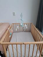 Inklapbaar beukenhouten box + accessoires ophalen Almere, Ophalen, Zo goed als nieuw, Rechthoekig, In hoogte verstelbaar