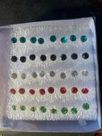 20 Setjes Oorbellen Kinder - Veel Kleuren!, Met kristal, Overige materialen, Overige kleuren, Nieuw