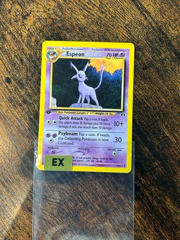 Espeon 1st edition, excellent condition beschikbaar voor biedingen
