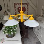 Vintage plafond lamp, Ophalen, Gebruikt, Glas, Vintage