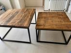Tweedelig salontafel set., Huis en Inrichting, Ophalen, Vierkant, 50 tot 100 cm, Zo goed als nieuw