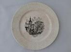 Bord Stadsgezichten Dordrecht 1870 - 1895 Societe Ceramique, Ophalen of Verzenden